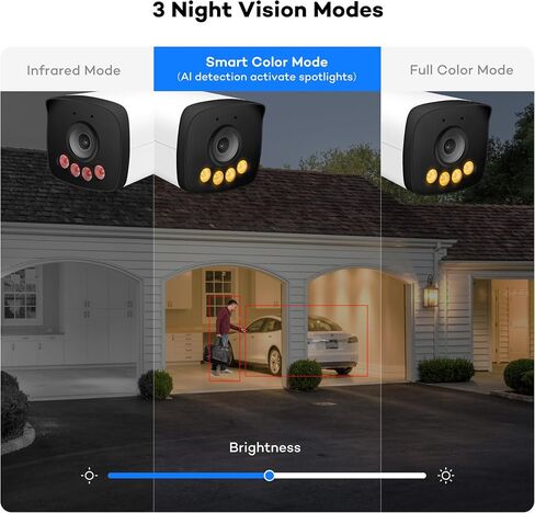 ONWOTE 5MP Two Way Talk 122° PoE IP CCTV Camera, Smart Color Night Vision in Saudi Arabia