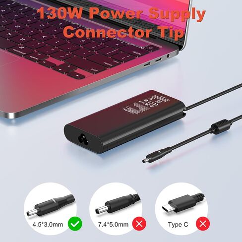 Syfrufo 130W 4.5mm AC Charger for Dell OptiPlex Micro Desktop Series in Kuwait