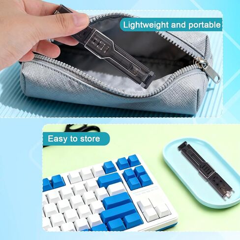 Penitue 2-in-1 Switch Puller Mechanical Keyboard, 304 Stainless Steel Keycap Switch Puller with 4-Claw Grip & One-Press Eject Design Key Cap Remover Tool for Gaming Keyboard in Saudi Arabia