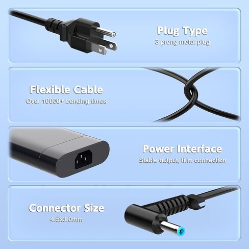 200W Laptop Charger Compatible with HP Victus 16.1 16 15.6 15 inch Gaming Laptop 16-d, 16-e, 16-r, 16-s, 16-t, 16-z, 15-FA, 15-fb; TPN-CA03, TPN-DA10, ADP-200HB B AC Adapter Power Cord in Saudi Arabia