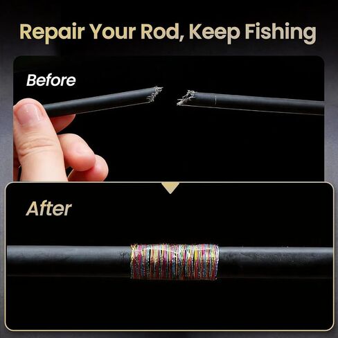 FishTrip Fishing Rod Repair Kit Complete Carbon Fiber for Rod Building in Saudi Arabia