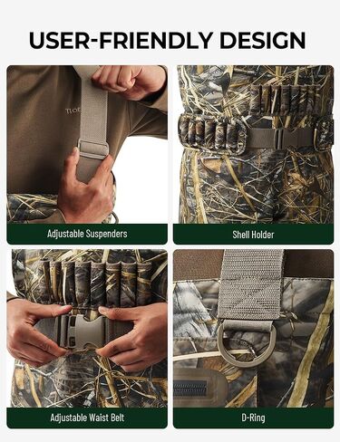 TIDEWE Breathable Chest Waders, Waterproof Insulated Hunting Waders in Saudi Arabia