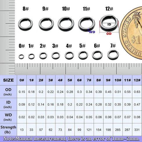 Natufish Split Rings Heavy Duty 50Pcs for Saltwater Fishing in Kuwait