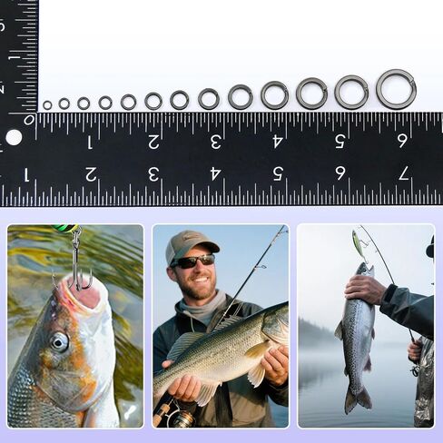 Natufish Split Rings Heavy Duty 50Pcs for Saltwater Fishing in Kuwait