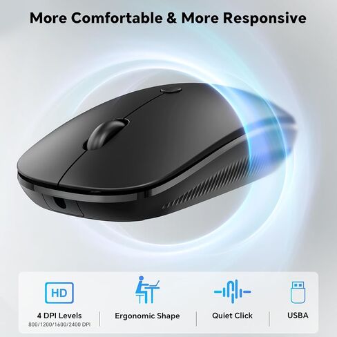 OMOTON Keyboard and Mouse for Mac, Wired USB-C & USB-A, Zero Setup, Grey in Saudi Arabia