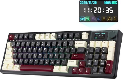 KEMOVE K94 Tri-Mode Mechanical Gaming Keyboard with Display and Knob in Saudi Arabia