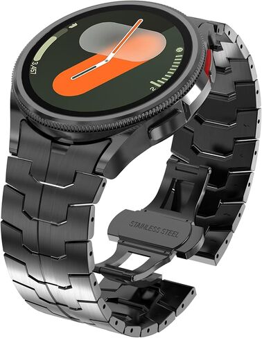 WINGLE Metal Bands for Samsung Galaxy Watch 7 6 5 4 Band Galaxy Watch 6 Classic/5 Pro/4 Classic/FE Band for Men 47mm 43mm 45mm 44mm 40mm 46mm 42mm, No Gap Solid Stainless Steel Link Bracelet in Saudi Arabia