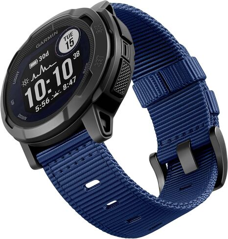 GEAK 22mm Rugged Nylon Strap Compatible with Garmin Instinct Watch Band-Outdoor Sport Adjustable Replacement Wristband Compatible for Instinct 2 Instinct 3 45mm, Instinct Solar, Tactical, Tide Esports in Saudi Arabia