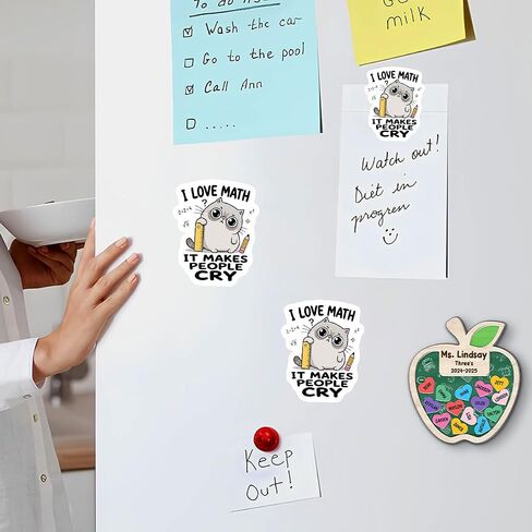 (3Inch) 4Pcs Funny Math Stickers, Math Teacher Stickers for Cat Lovers in Saudi Arabia