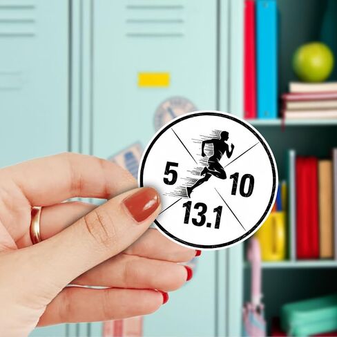 3 Pcs 5K 10K 13.1 Running Sticker, 13.1 Half Marathon Race Distance Vinyl Sticker 3" Waterproof for Laptop, Water Bottle, Tumbler, Journal, Gift for Runners, Medal Holder in Saudi Arabia