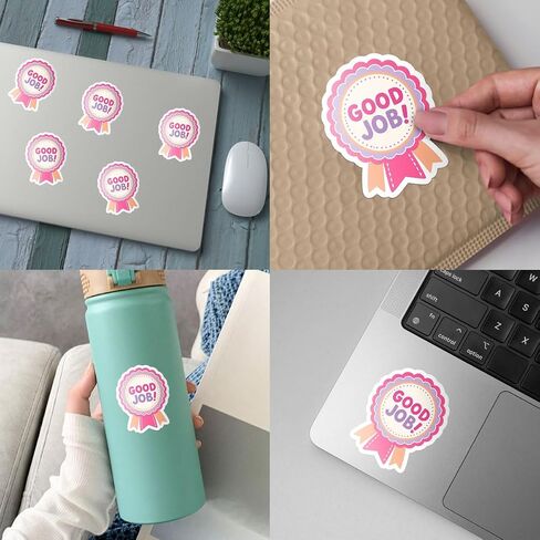 (3Inch) 4Pcs Good Job Stickers, Teacher Reward Stickers for Students in Saudi Arabia