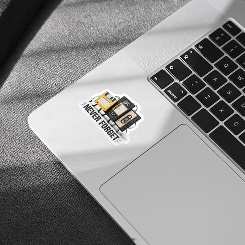 3Pcs Cassette Never Forget Sticker Funny Vintage Retro Tech Floppy Disk in Saudi Arabia