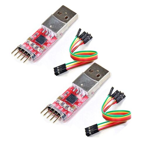 Hailege 2pcs CP2102 USB 2.0 to TTL UART Serial Converter Adapter Module 5 Pin STC PRGMR with Wire in Saudi Arabia
