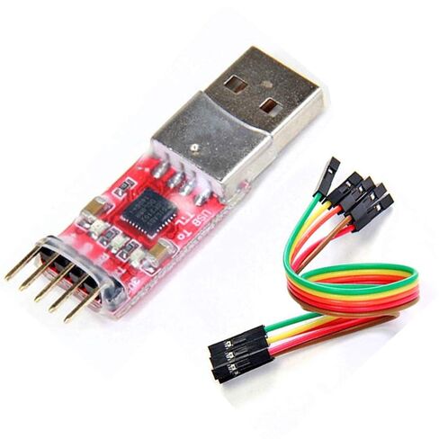 Hailege 2pcs CP2102 USB 2.0 to TTL UART Serial Converter Adapter Module 5 Pin STC PRGMR with Wire in Saudi Arabia