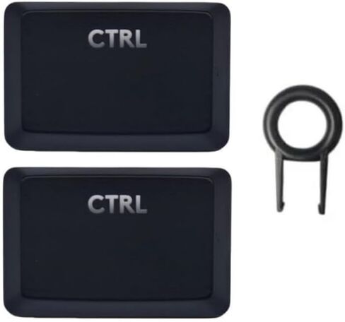 2pcs Backlit Ctrl Keys Replacement for Logitech G910 RGB Mechanical Gaming Keyboard Keycap Black in Saudi Arabia