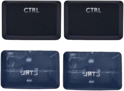 2pcs Backlit Ctrl Keys Replacement for Logitech G910 RGB Mechanical Gaming Keyboard Keycap Black in Saudi Arabia