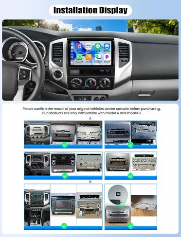 4G+128G Andriod Car Radio for Toyota Tacoma 2005-2015 with CarPlay Android Auto 9 Inch Incell Touch Screen with GPS Navigation WiFi Backup Camera Mic in Saudi Arabia