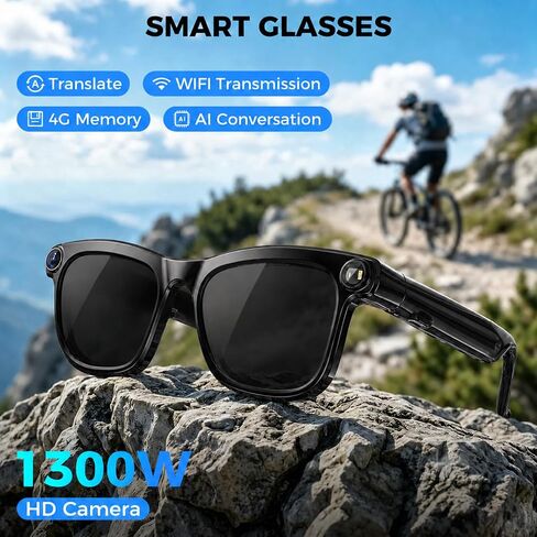 KAIGERR AI Smart Glasses with 13MP Camera, Stabilized POV Recording in Saudi Arabia