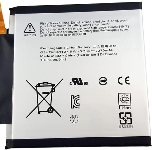 استبدال بطارية الجهاز اللوحي G3HTA007H لجهاز Microsoft Surface 3 1645 1657 10.8 بوصة (3.78 فولت 7270 مللي أمبير في الساعة) in Kuwait