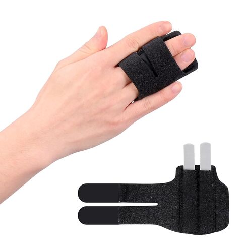 Cozyhealth Finger Splint (2 Pack), Universal Finger Straightener, Finger Brace for Arthritis pain and Support, Sprain Relief for Middle, Index, Ring, Pinky Fingers (A- Single Finger Splint, 2 Pack) in Saudi Arabia