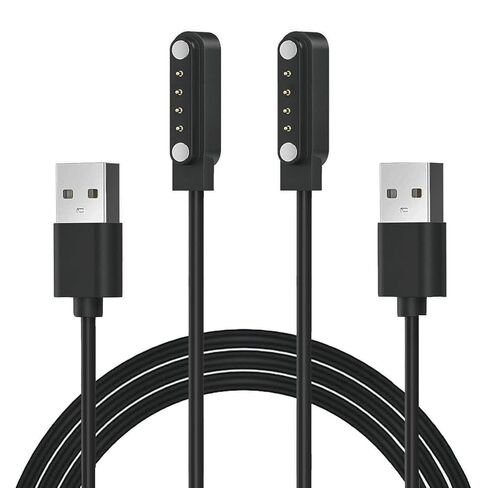 2-pack Magnetic Charging Cable For DEMICEA LibreRun Pro X13, VLOP X34, SunvitoX6, Rumatas X6, LaoziniuX6, Kuggini X6, GlanaX6, H2O Audio TRI 2/2 PRO Bone Conduction-Open Ear Headphones Charger in Saudi Arabia