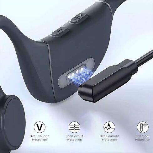 2-pack Magnetic Charging Cable For DEMICEA LibreRun Pro X13, VLOP X34, SunvitoX6, Rumatas X6, LaoziniuX6, Kuggini X6, GlanaX6, H2O Audio TRI 2/2 PRO Bone Conduction-Open Ear Headphones Charger in Saudi Arabia