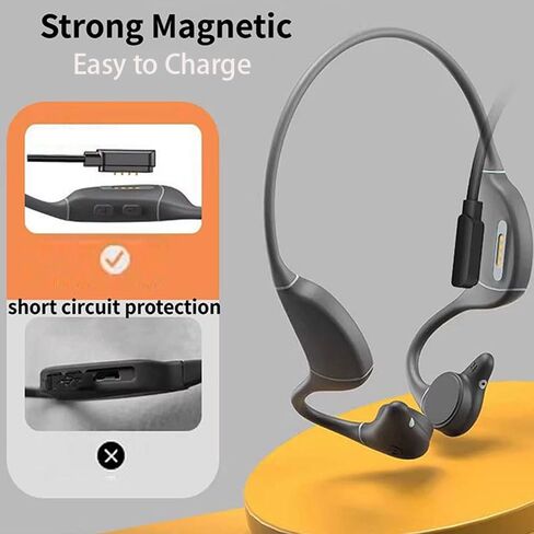 2-pack Magnetic Charging Cable For DEMICEA LibreRun Pro X13, VLOP X34, SunvitoX6, Rumatas X6, LaoziniuX6, Kuggini X6, GlanaX6, H2O Audio TRI 2/2 PRO Bone Conduction-Open Ear Headphones Charger in Saudi Arabia