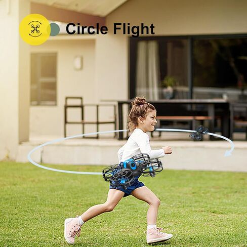 4DRC V18 Mini RC Quadcopter Drone for Kids Beginners, 2 Control Modes, LED Lights, 3D Flips, Headless Mode, 3 Speed Adjustable, Altitude Hold Auto Hover, 2 Rechargeable Batteries, Fun Flying Gift Toy for Boys in Saudi Arabia