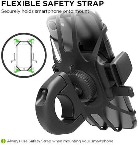 iOttie Easy One Touch 4 Bike Phone Mount Holder Bicycle Handlebar Cradle Quick-Release Lock, Secure Phone Holder for iPhone 17 16 15 Samsung Google Smartphones in Saudi Arabia