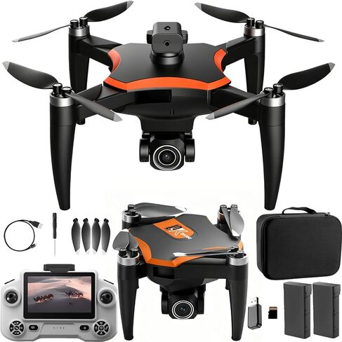 Foldable Drone with Camera FPV Mini RC Quadcopter for Beginners, Orange in Saudi Arabia