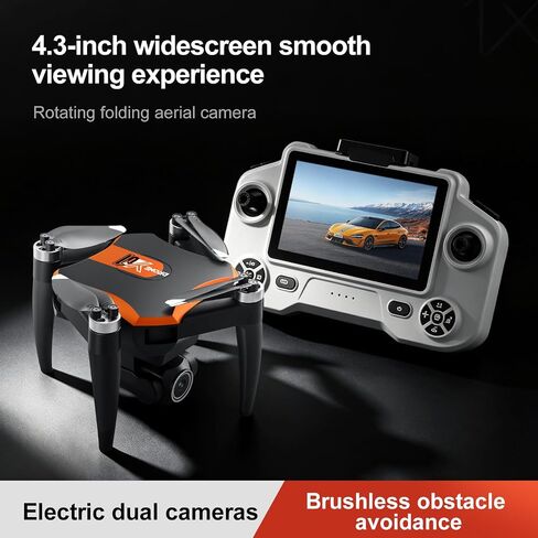 Foldable Drone with Camera FPV Mini RC Quadcopter for Beginners, Orange in Saudi Arabia
