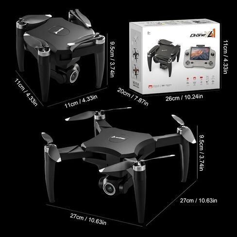 Foldable Drone with Camera FPV Mini RC Quadcopter for Beginners, Orange in Saudi Arabia