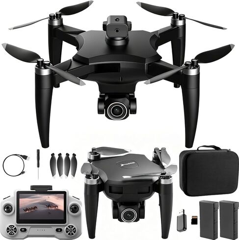 Foldable Drone with Camera FPV Mini RC Quadcopter for Beginners, Black in Saudi Arabia