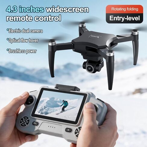Foldable Drone with Camera FPV Mini RC Quadcopter for Beginners, Black in Saudi Arabia