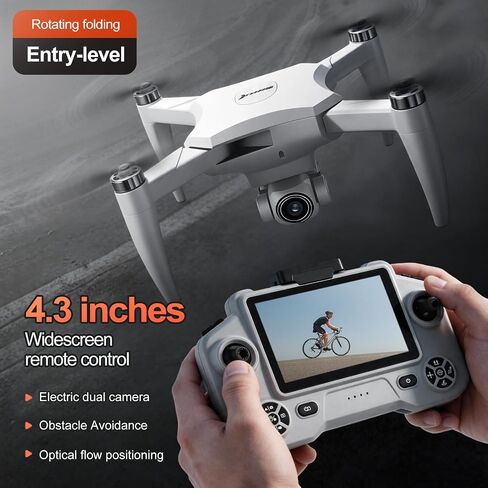 Foldable Drone with Camera FPV Mini RC Quadcopter for Beginners, White in Saudi Arabia