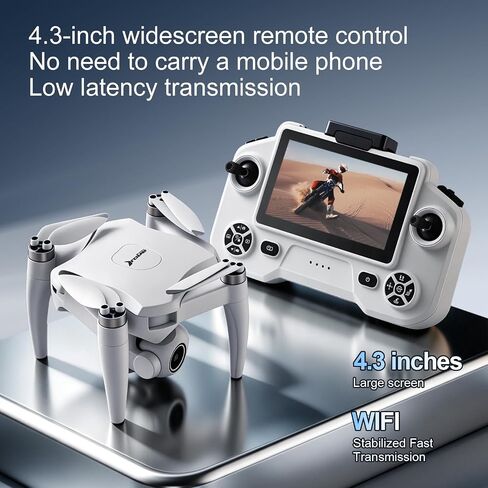 Foldable Drone with Camera FPV Mini RC Quadcopter for Beginners, White in Saudi Arabia