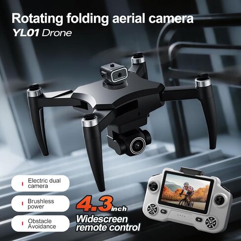 Foldable Drone with Camera FPV Mini RC Quadcopter for Beginners, White in Saudi Arabia