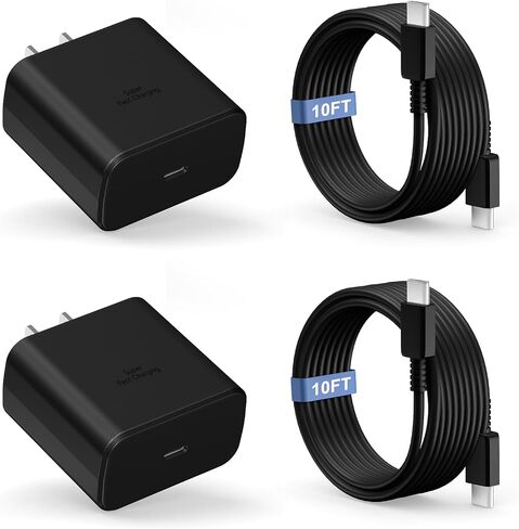 Dzytnsy 45W Super Fast Charger USB C Android Phone Type C Charger for Samsung Galaxy S26/S26 Ultra/S26+/S25 Ultra/S25/S24 Ultra/S24/S23 Ultra/S22/S21/S20/Note 10,10FT in Saudi Arabia