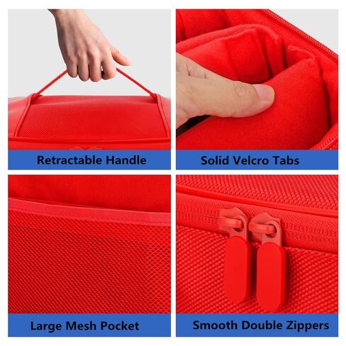 ProWildGear Portable Soft Shell Protective Travel Carrying Case, Waterproof Oxford Cloth Carrying Case for Nintendo Switch 2, with 8 Games Card Slots for NS SD Console Dock JoyCons Accessories in Saudi Arabia