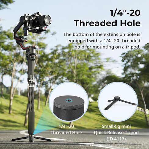SmallRig Gimbal Extension Pole with SmallRig Mini Quick Release Tripod in Saudi Arabia