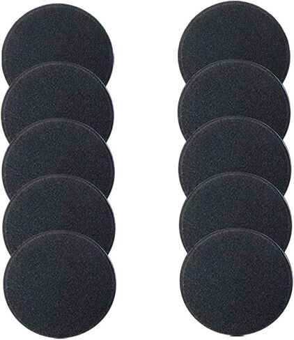 10 Pack (5 Pairs) Ultra Soft Foam Ear Cushions - Universal Replacement Earpad Covers for Office Telephone Headsets, PC Headphones & Call Center Earphones - Breathable Sponge, Black (60mm) in Saudi Arabia
