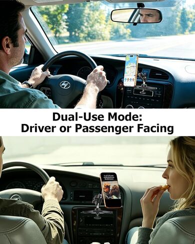 CD Slot Phone Holder for Car Magnetic [Driver and Passengers can Use] Magnet Car Phone Mount CD Player with Adjustable Aluminum Arm for All iPhones & Android Cell Phones in Saudi Arabia