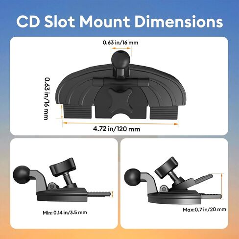 MAGJIEYX CD Slot Magnetic Wireless Car Mount Charger for iPhone 17 16-12, 3X Stable on Bumpy Roads, 99% Car/Truck-Approved, Charging Holder with 3M Dash Sticker, No Air Vent Block in Saudi Arabia