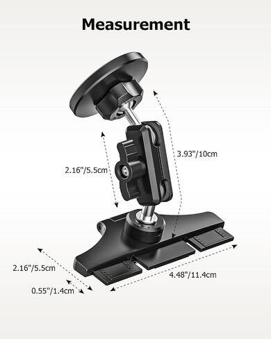 CD Slot Phone Holder for Car Magnetic [Driver and Passengers can Use] Magnet Car Phone Mount CD Player with Adjustable Aluminum Arm for All iPhones & Android Cell Phones in Saudi Arabia