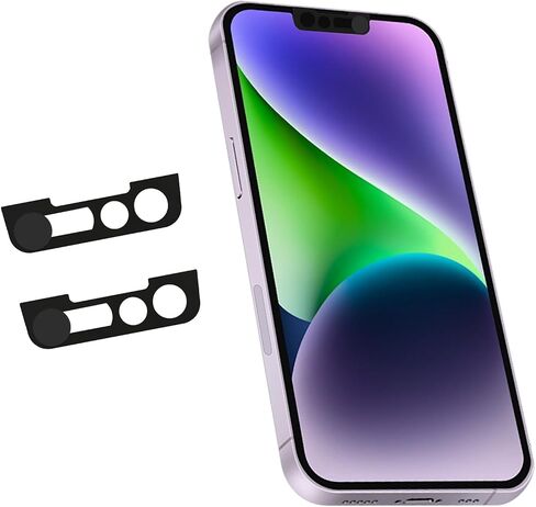Front Camera Covers Compatible with iPhone 13/13 Mini / 13 Pro /13 Pro Max | Lens Protector,Camera Blocker for Privacy and Safety | 2Pack Black in Saudi Arabia