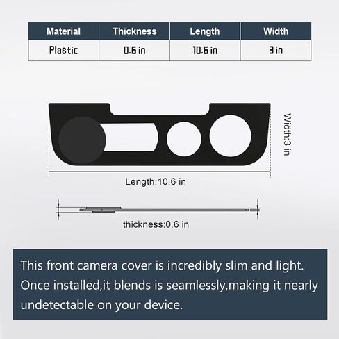 Front Camera Covers Compatible with iPhone 13/13 Mini / 13 Pro /13 Pro Max | Lens Protector,Camera Blocker for Privacy and Safety | 2Pack Black in Saudi Arabia