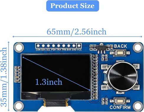 1.3 Inch OLED I2C IIC Display Module with EC11 Rotary Encoder in Saudi Arabia