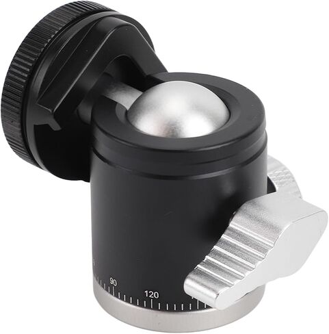 Mini Ball Head Tripod Mount – 360° Rotatable Aluminum Alloy Camera Ball Head with Cold Shoe & 1/4" Screw in Saudi Arabia