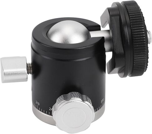 Mini Ball Head Tripod Mount – 360° Rotatable Aluminum Alloy Camera Ball Head with Cold Shoe & 1/4" Screw in Saudi Arabia