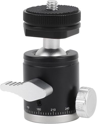 Mini Ball Head Tripod Mount – 360° Rotatable Aluminum Alloy Camera Ball Head with Cold Shoe & 1/4" Screw in Saudi Arabia